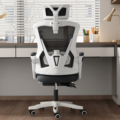 Mesh Ergonomic Office Chair with Footrest