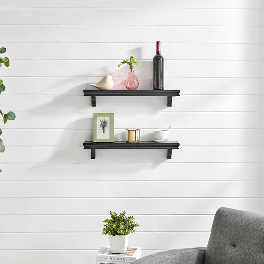 24" Floating Display Ledge Shelves (Set of 2)