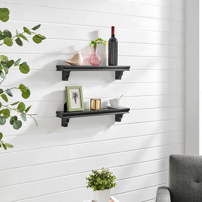 24" Floating Display Ledge Shelves (Set of 2)