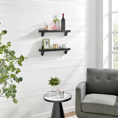 24" Floating Display Ledge Shelves (Set of 2)