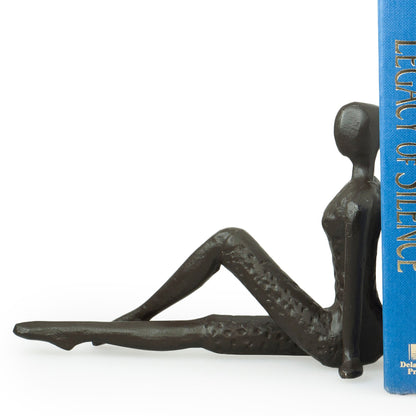 Ladies Stretching Metal Bookend Set