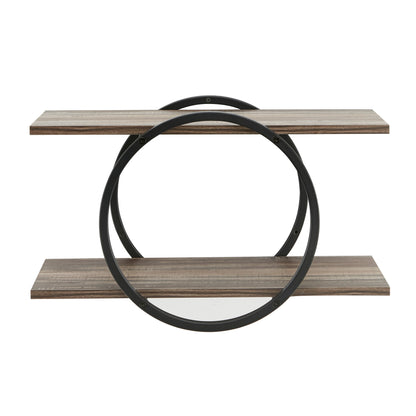 Antigua Crossed Double Circle Shelf Unit