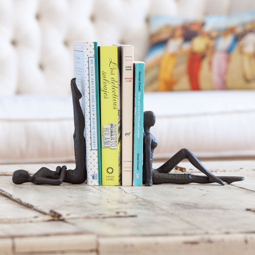 Ladies Stretching Metal Bookend Set