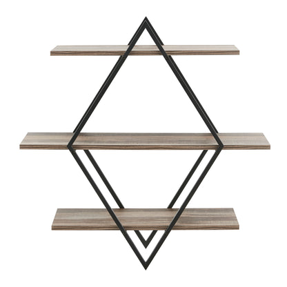 Antigua Crossed Double Diamond Shelf Unit