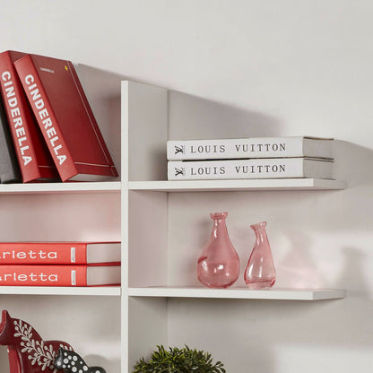 Five Level Asymmetric Wall Shelf