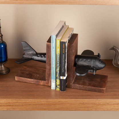 Airplane Bookend Set