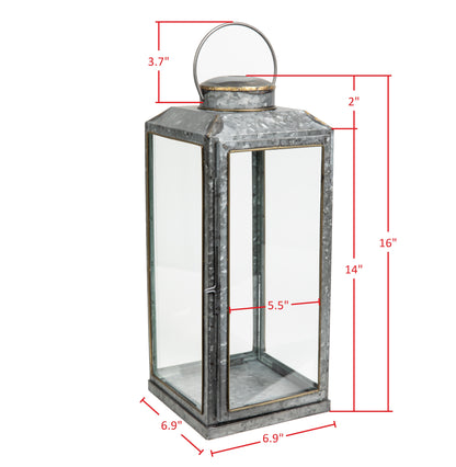 Alberta 17 in. Galvanized Lantern