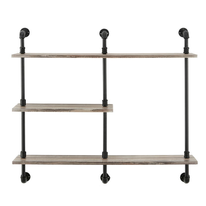 Aurora Three Tier Pipe Shelf Unit