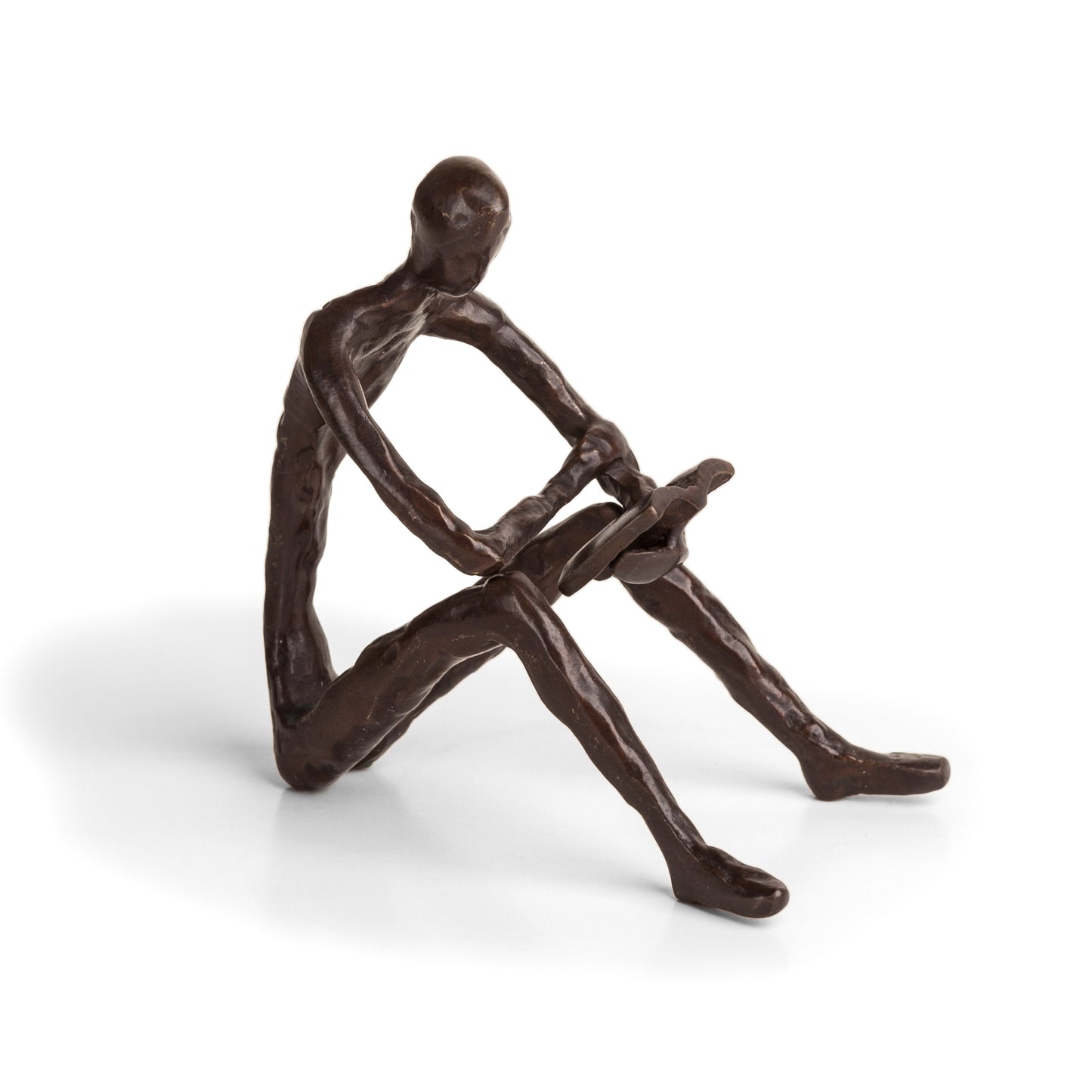 Leisure Reading Bronze Sculpture