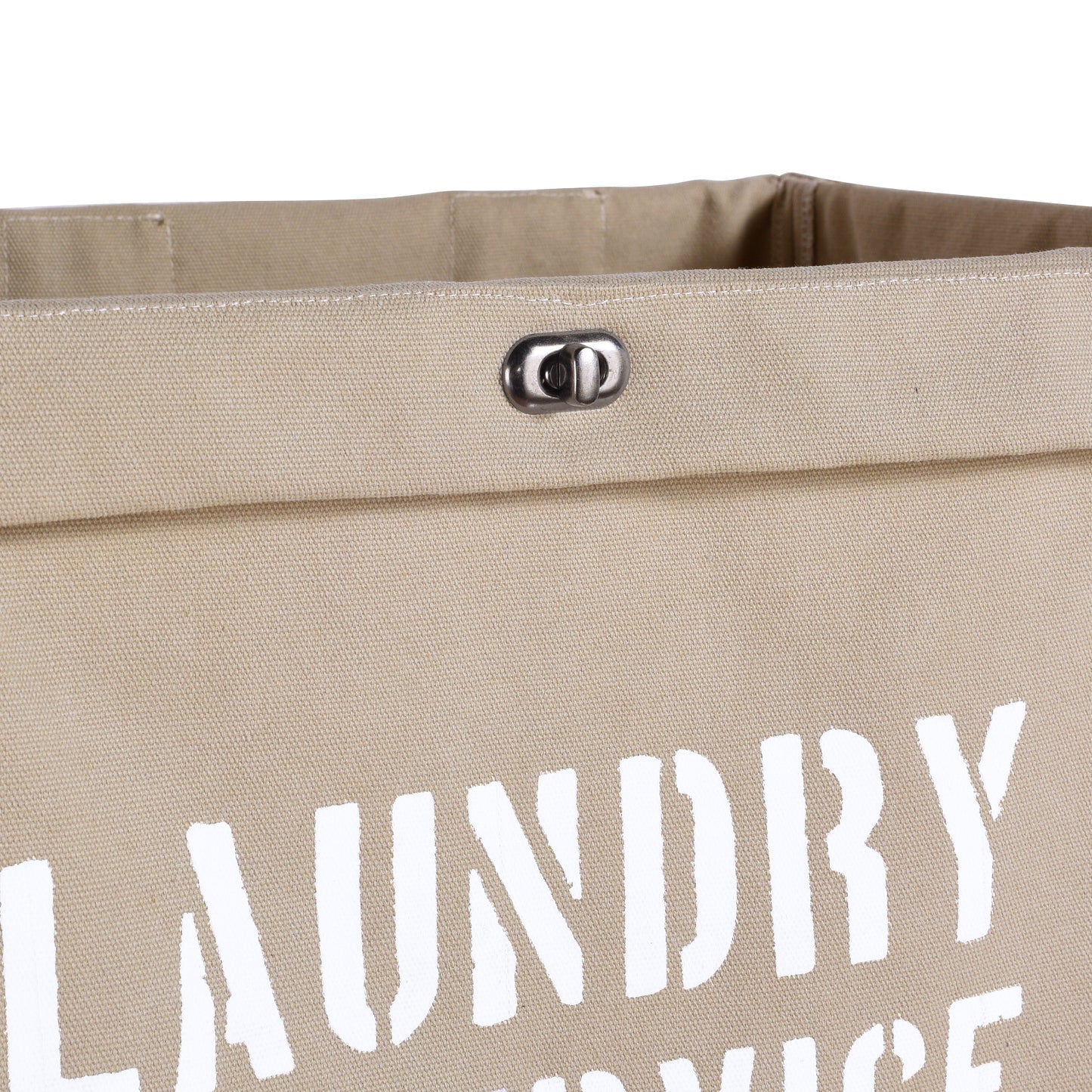 Army Canvas Laundry Hamper on Wheels