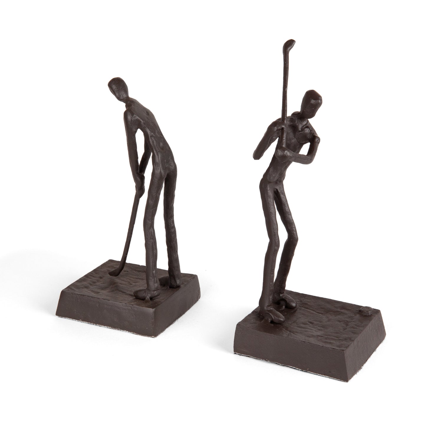 Golfers Iron Bookend Set " Golf Home and Office Decor